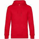 Толстовка с капюшоном унисекс KING, красная, размер 3XL