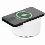 BLUETOOTH-колонка с беспроводной зарядкой RELAXTIME, белая