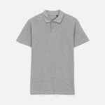 Рубашка поло унисекс PULSE, серый меланж, размер 3XL