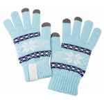 Сенсорные перчатки SNOWFLAKE, голубые