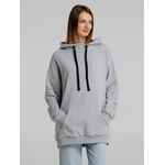 Худи оверсайз «Чистая соль», серый меланж, размер XS/S (44-46)