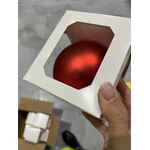 Оформительский шар FINERY, 10 см, матовый красный