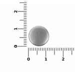 Кнопка CLAVIS, M, серебристая