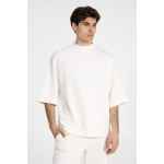 Футболка оверсайз унисекс T9, молочно-белая, размер XS/S