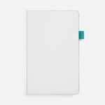 Ежедневник WHITE SHALL, недатированный, бело-бирюзовый
