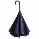 Зонт наоборот UNIT STYLE, трость, темно-фиолетовый