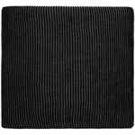 Шарф NOBILIS, черный с серым меланжем