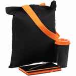 Набор VELOURS BAG, черный с оранжевым