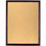 Плакетка PLAQUE, большая, вишня с золотистой пластиной