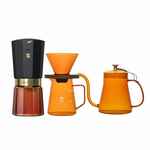 Кофейный набор AMBER COFFEE MAKER SET, оранжевый с черным