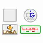 Шеврон из габардина GABO S, белый