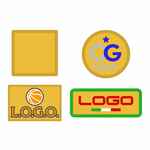 Шеврон из габардина GABO S, желтый