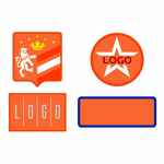 Шеврон из габардина GABO M, оранжевый