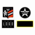 Шеврон из габардина GABO M, черный