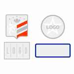 Шеврон из габардина GABO M, белый