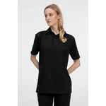 Рубашка поло унисекс SENTI, черная, размер S