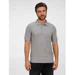 Рубашка поло унисекс TERVISE, серый меланж, размер S