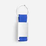 Брелок INLET с тканевой вставкой, синий