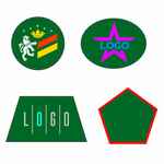 Шеврон из габардина GABO L, зеленый