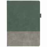 Ежедневник HORIZON, недатированный, серый с зеленым