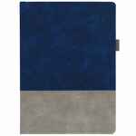 Ежедневник HORIZON, недатированный, серый с синим