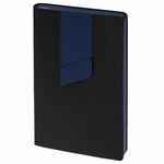 Ежедневник BOOKMARK, недатированный, черный с синим