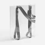 Шопер CLEAR FEST, VER.2, прозрачный с серыми ручками