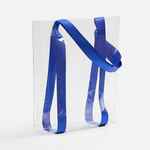 Шопер CLEAR FEST, VER.2, прозрачный с синими ручками