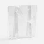 Шопер CLEAR FEST, VER.2, прозрачный с белыми ручками