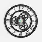 Часы «Ход времени», черные