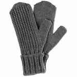 Варежки NORDKYN, серый меланж (эбонит), размер S/M