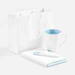 Набор WHITE SHALL SIMPLE, голубой