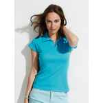 Рубашка поло женская без пуговиц PRETTY 220 красная, размер L