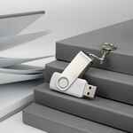 Флешка TWIST, белая, 8 Гб