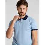 Рубашка поло PRINCE 190 голубая с темно-синим, размер XS