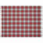 Плед «Валдай», бежевый с красным и синим