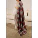 Плед «Валдай», бежевый с красным и синим