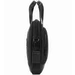 Сумка для ноутбука SANTIAGO с кожаной отделкой, черная