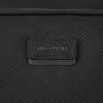 Сумка для ноутбука SANTIAGO с кожаной отделкой, черная