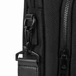 Сумка для ноутбука SANTIAGO с кожаной отделкой, черная