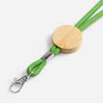 Шнурок для бейджа TUBE WOOD, зеленый