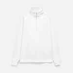 Свитшот на молнии из бифлекса MORFISS, белый, размер XS/S