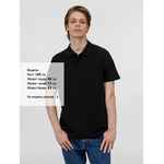 Рубашка поло унисекс PULSE, черная, размер S