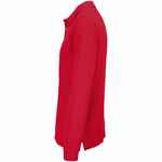 Рубашка поло унисекс с длинным рукавом PACIFIC LSL, красная, размер XS