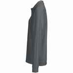 Рубашка поло унисекс с длинным рукавом PACIFIC LSL, темно-серая (графит), размер XS