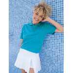 Рубашка поло унисекс PITCHER, ярко-бирюзовая, размер XS