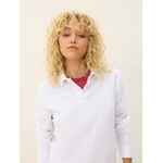 Рубашка поло унисекс с длинным рукавом PACIFIC LSL, белая, размер XS