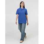 Рубашка поло унисекс PULSE, ярко-синяя (ROYAL), размер XL