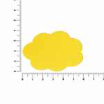 Наклейка тканевая LUNGA CALUM, L, желтая