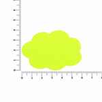 Наклейка тканевая LUNGA CALUM, L, желтый неон